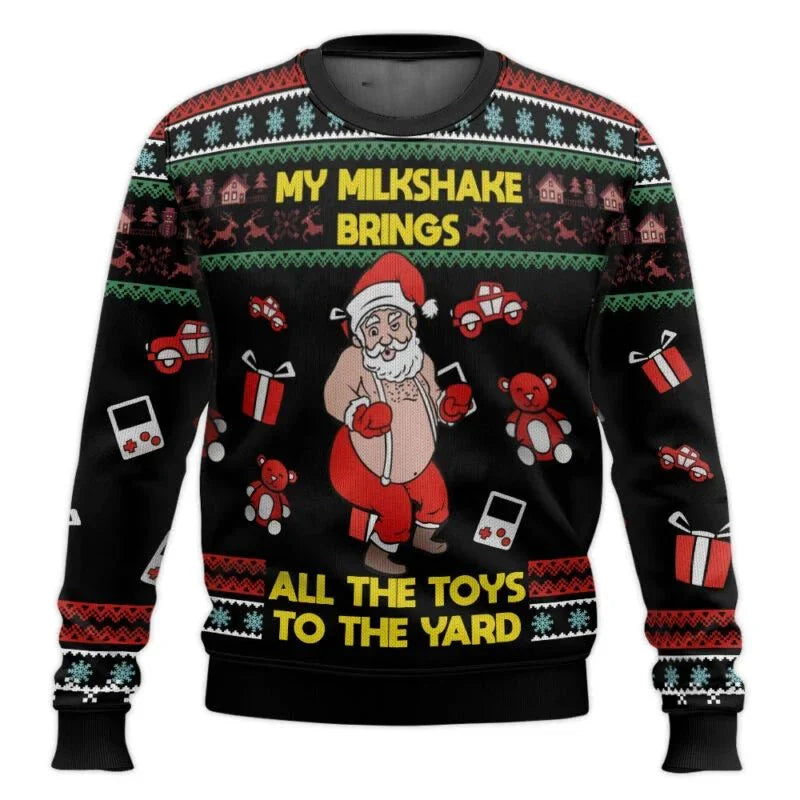 León® | Men’s Knitted Chrisas Jumper With Santa Quote