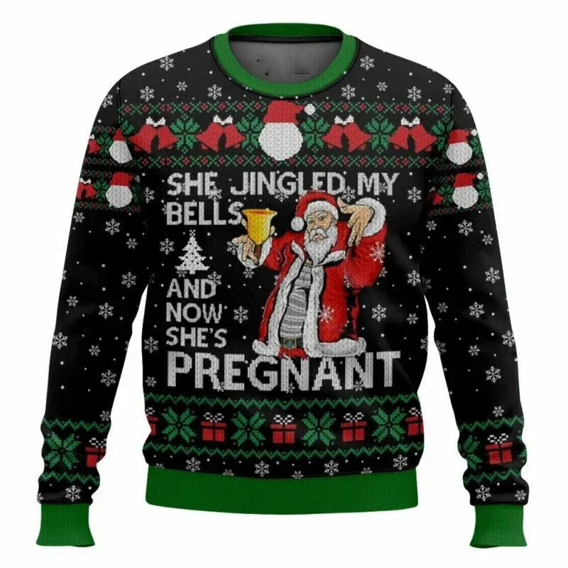 León® | Men’s Knitted Chrisas Jumper With Santa Quote