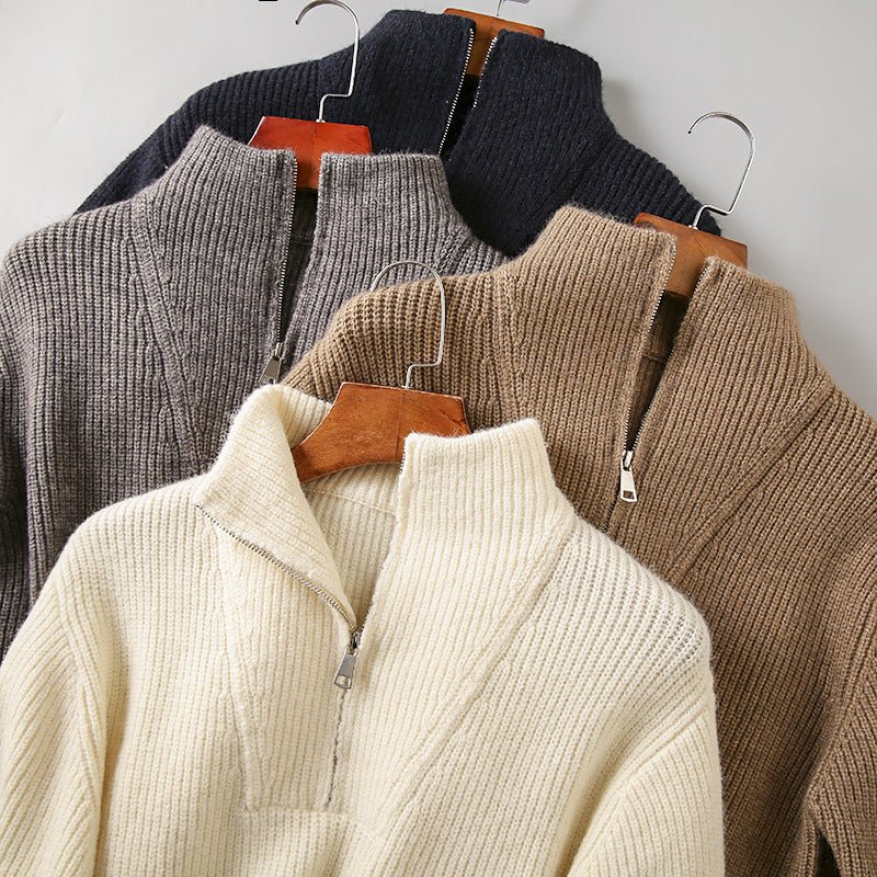 Gabino® | Men’s Knitted Jumpers With Half Zip