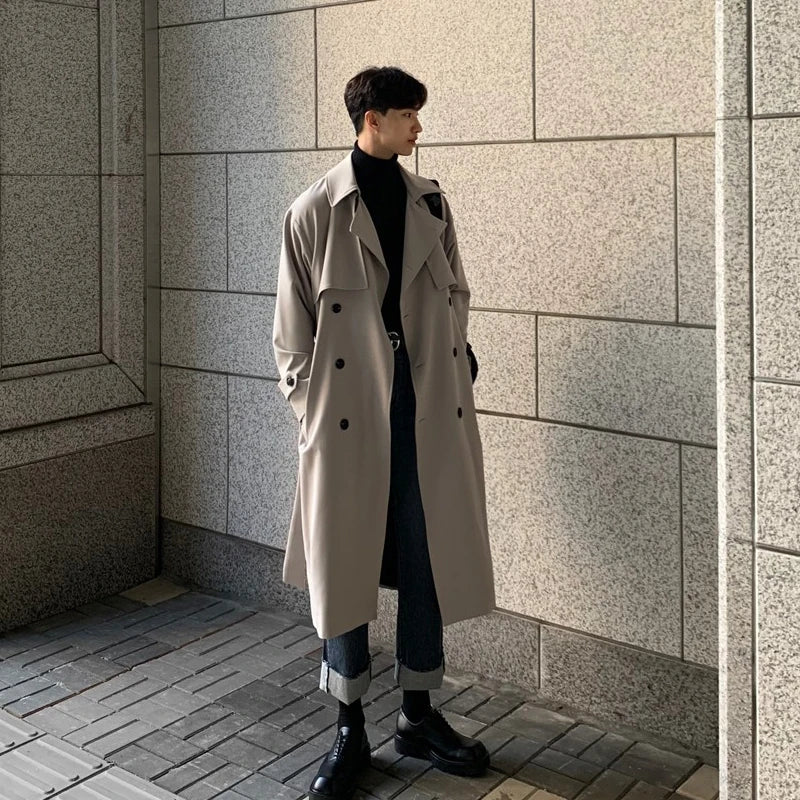 Marvin® | Men’s Long Trench Coat With Relaxed Fit
