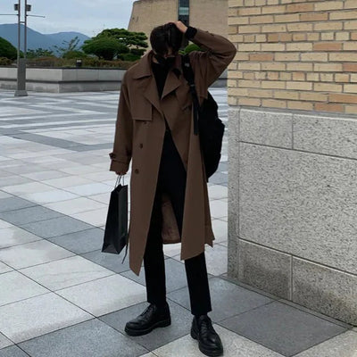 Marvin® | Men’s Long Trench Coat With Relaxed Fit