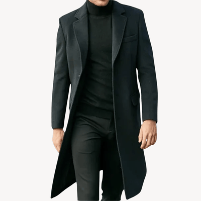 Isaías® | Men’s Longcoat with Slim Fit Cut