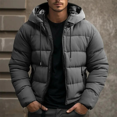 Celestino® | Men’s Puffer Jacket With Drawstring Hood