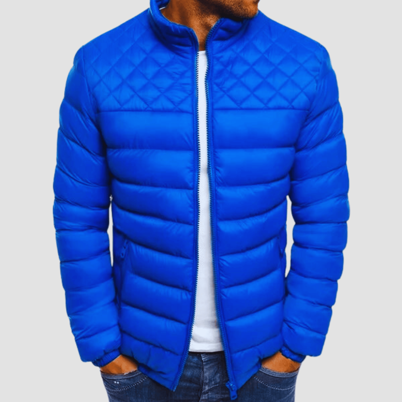 Nereo® | Men’s Puffer Jacket With Quilted Detail
