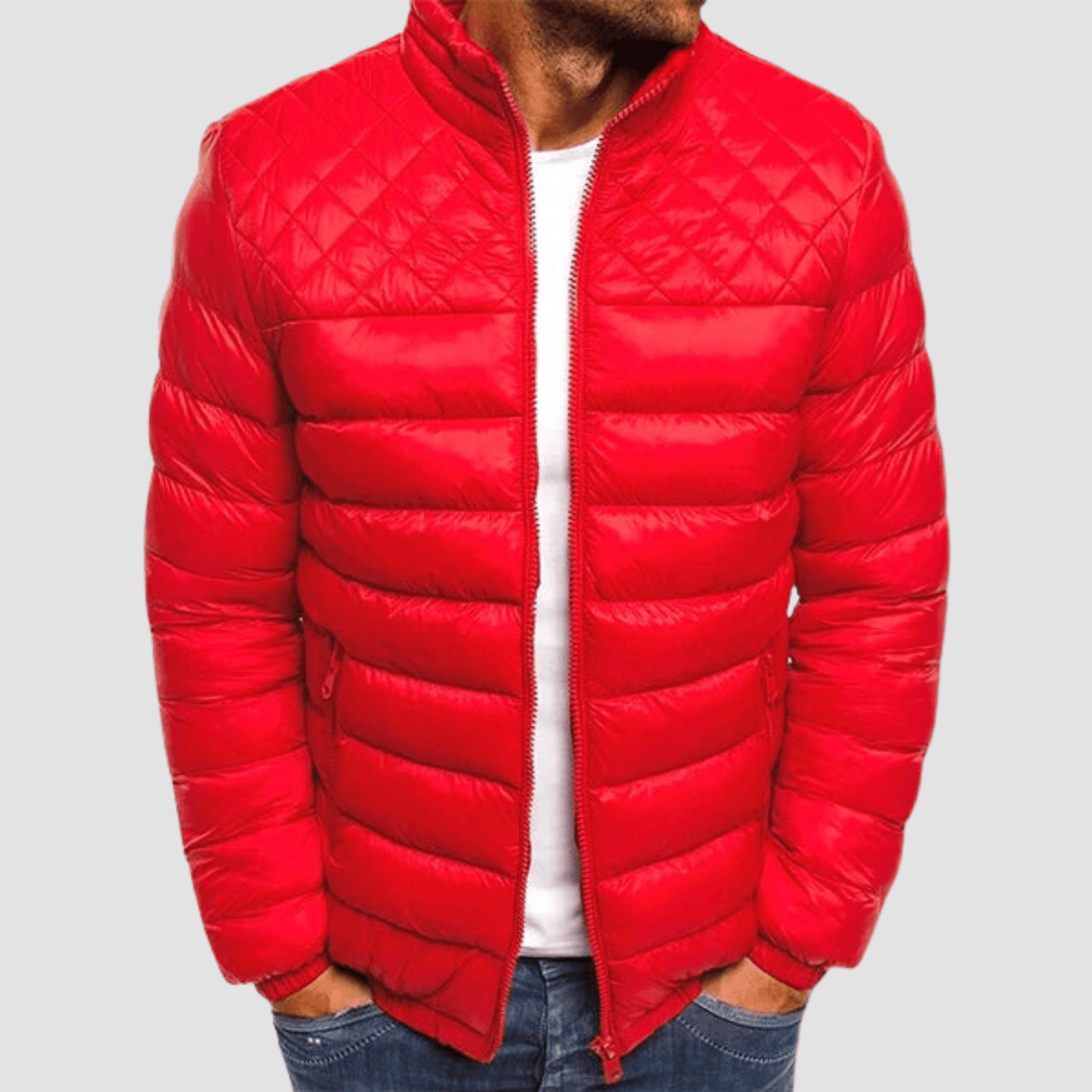 Nereo® | Men’s Puffer Jacket With Quilted Detail