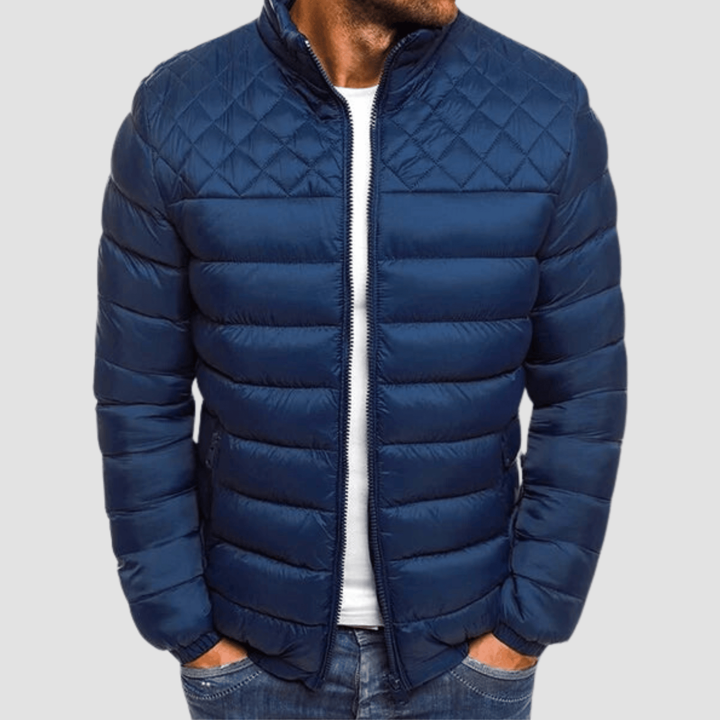 Nereo® | Men’s Puffer Jacket With Quilted Detail