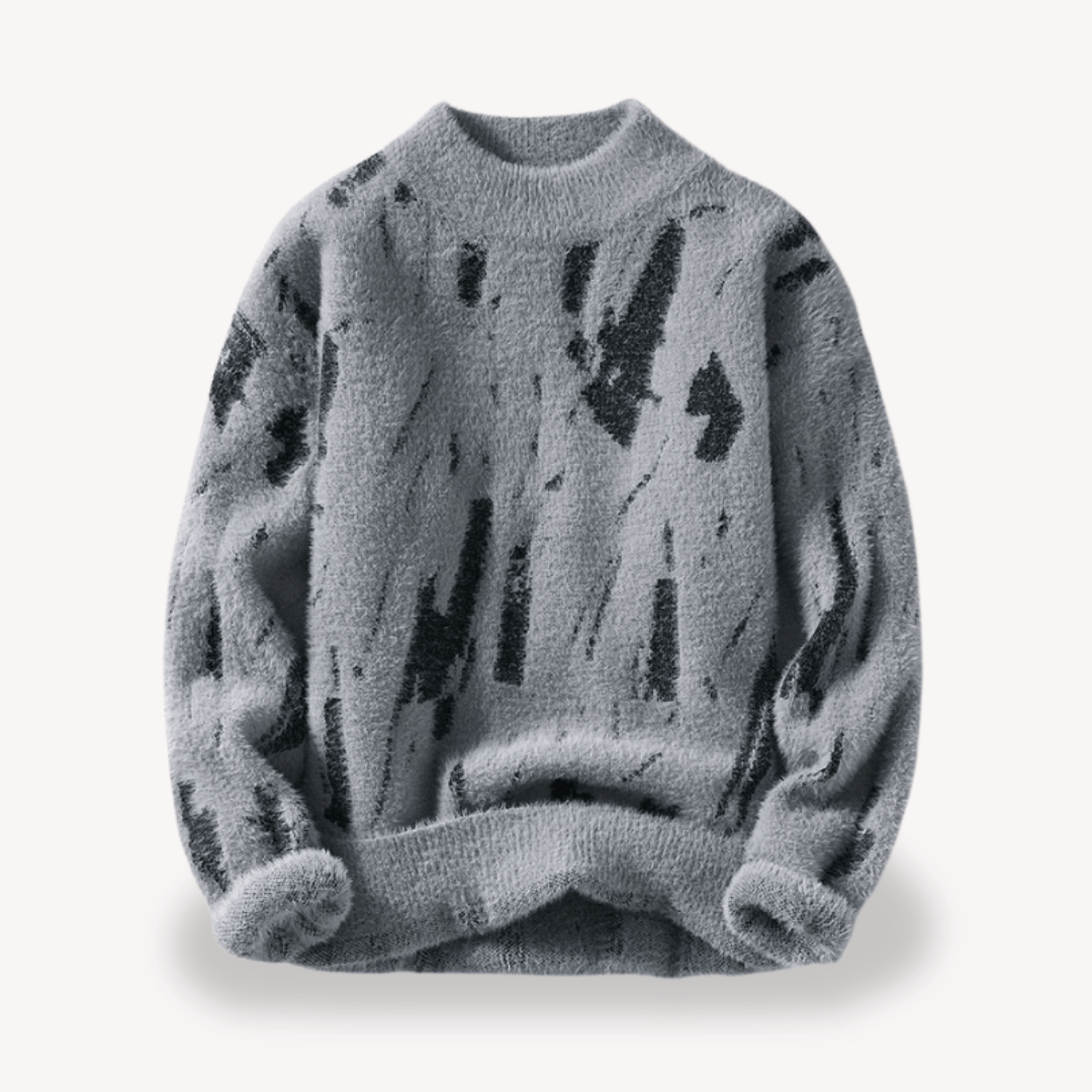 Canuto® | Men’s Sweater with Abstract Pattern