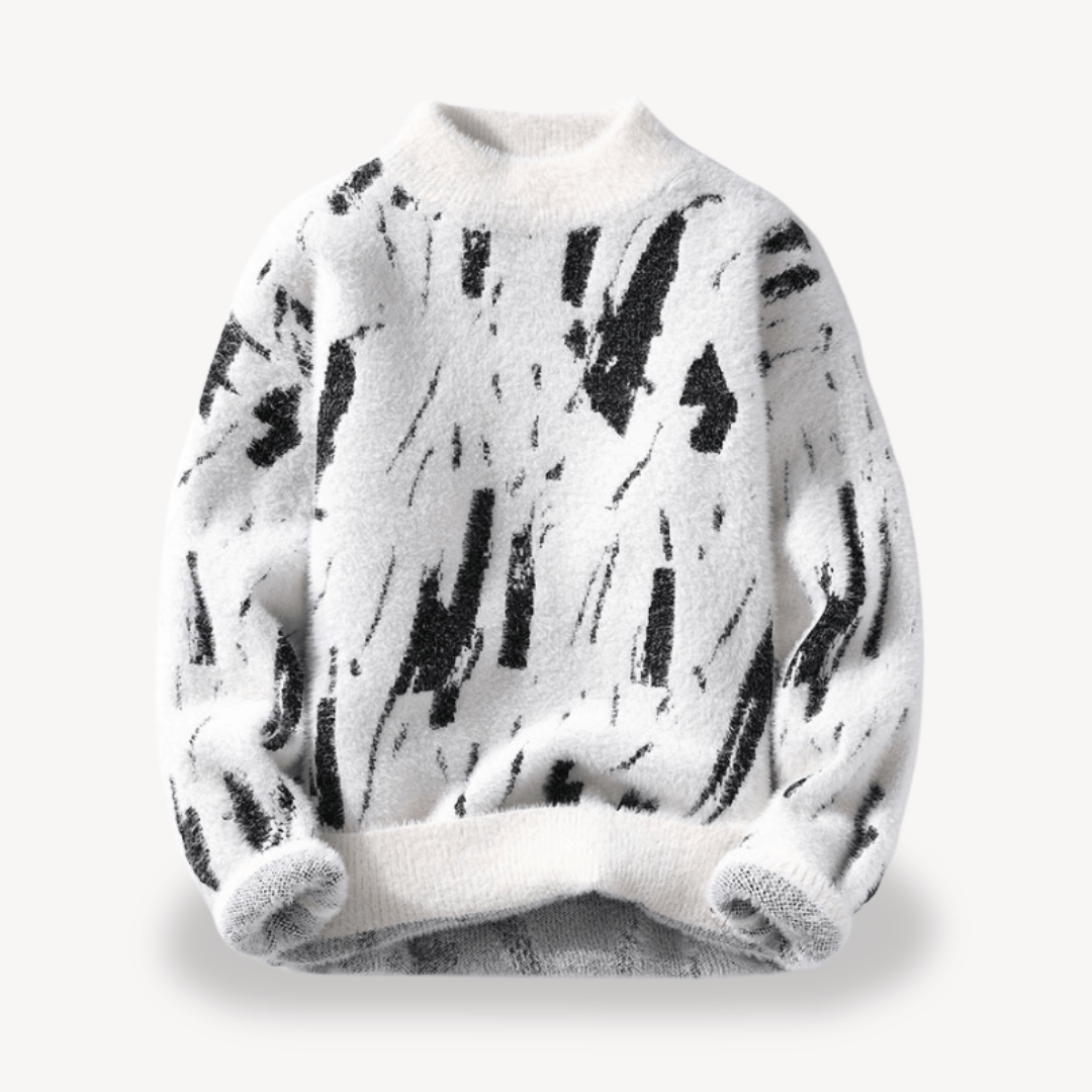 Canuto® | Men’s Sweater with Abstract Pattern