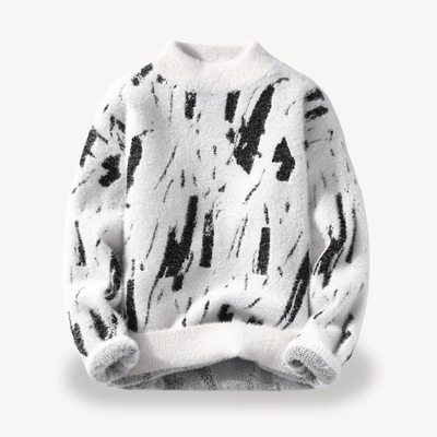 Canuto® | Men’s Sweater with Abstract Pattern