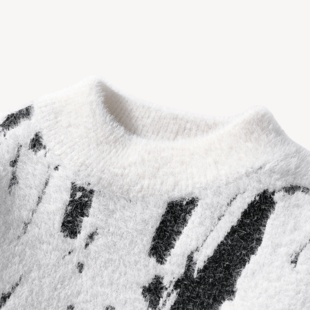 Canuto® | Men’s Sweater with Abstract Pattern