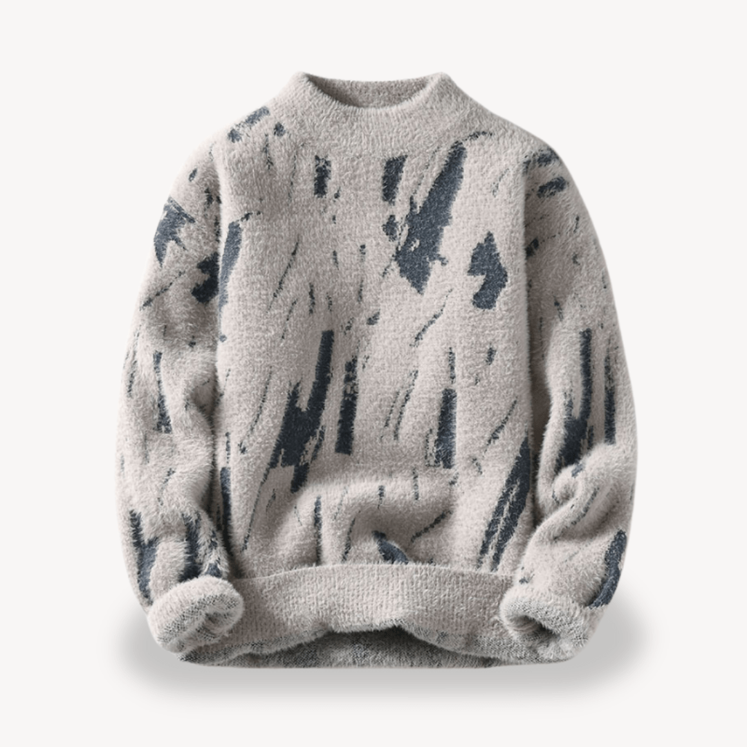 Canuto® | Men’s Sweater with Abstract Pattern