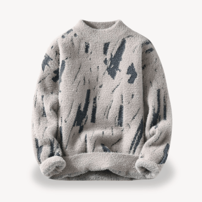 Canuto® | Men’s Sweater with Abstract Pattern
