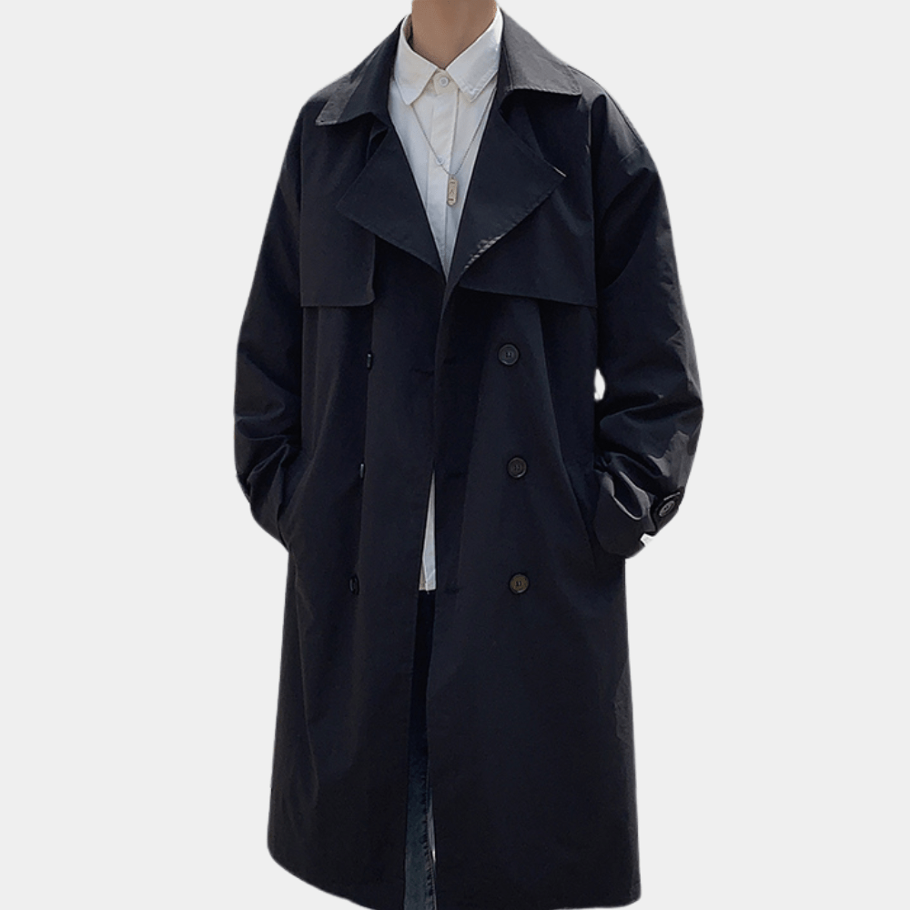Melvin® | Men’s Trench Coat With Double Buttons