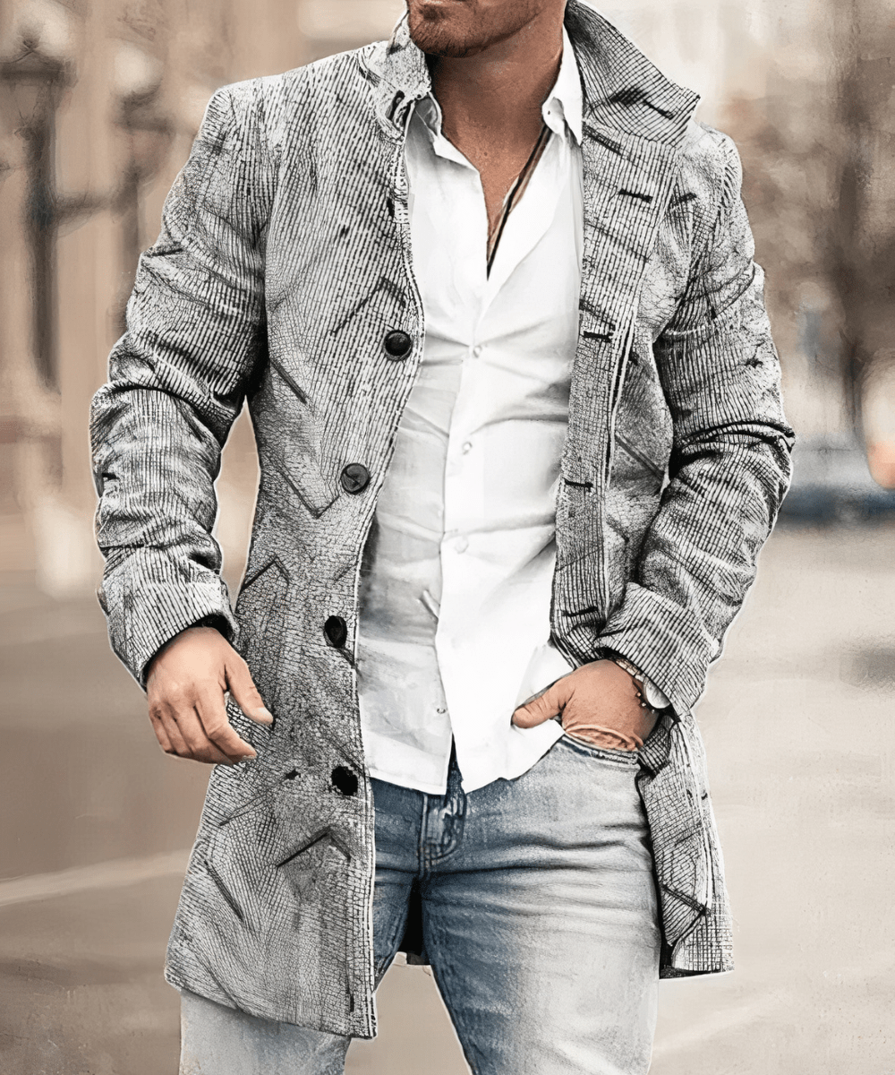 Mateo® | Men’s Trench Coat With Slim Fit