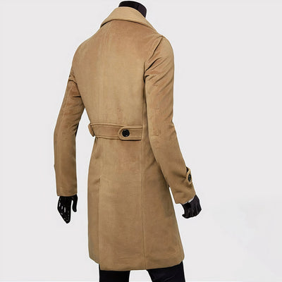 Cayetano® | Men’s Trench Coat With Wide Lapel