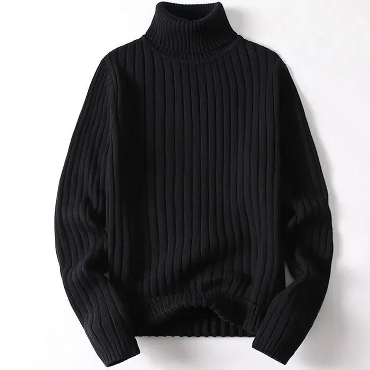 Gaudencio® | Men’s Turtleneck Jumpers With Ribbed Design