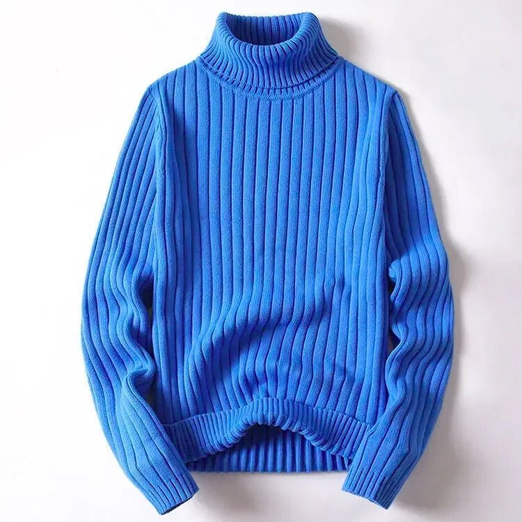 Gaudencio® | Men’s Turtleneck Jumpers With Ribbed Design