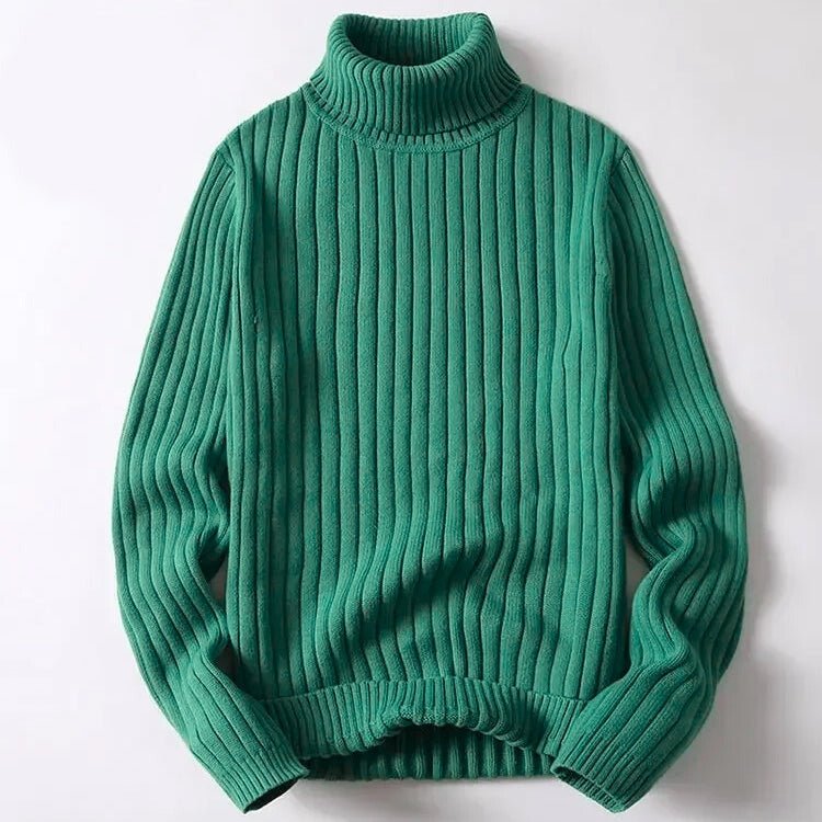 Gaudencio® | Men’s Turtleneck Jumpers With Ribbed Design