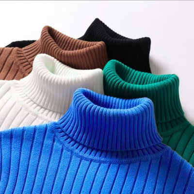 Gaudencio® | Men’s Turtleneck Jumpers With Ribbed Design