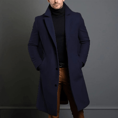 Piero® | Men’s Winter Trench Coats With Lapel Collar