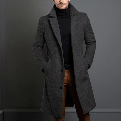 Piero® | Men’s Winter Trench Coats With Lapel Collar