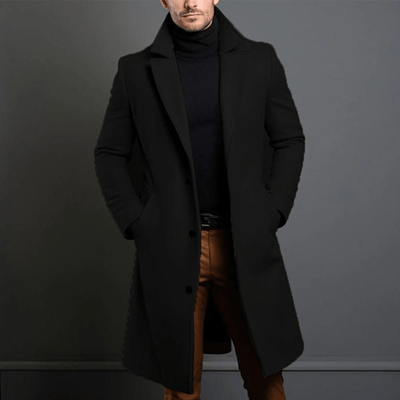 Piero® | Men’s Winter Trench Coats With Lapel Collar