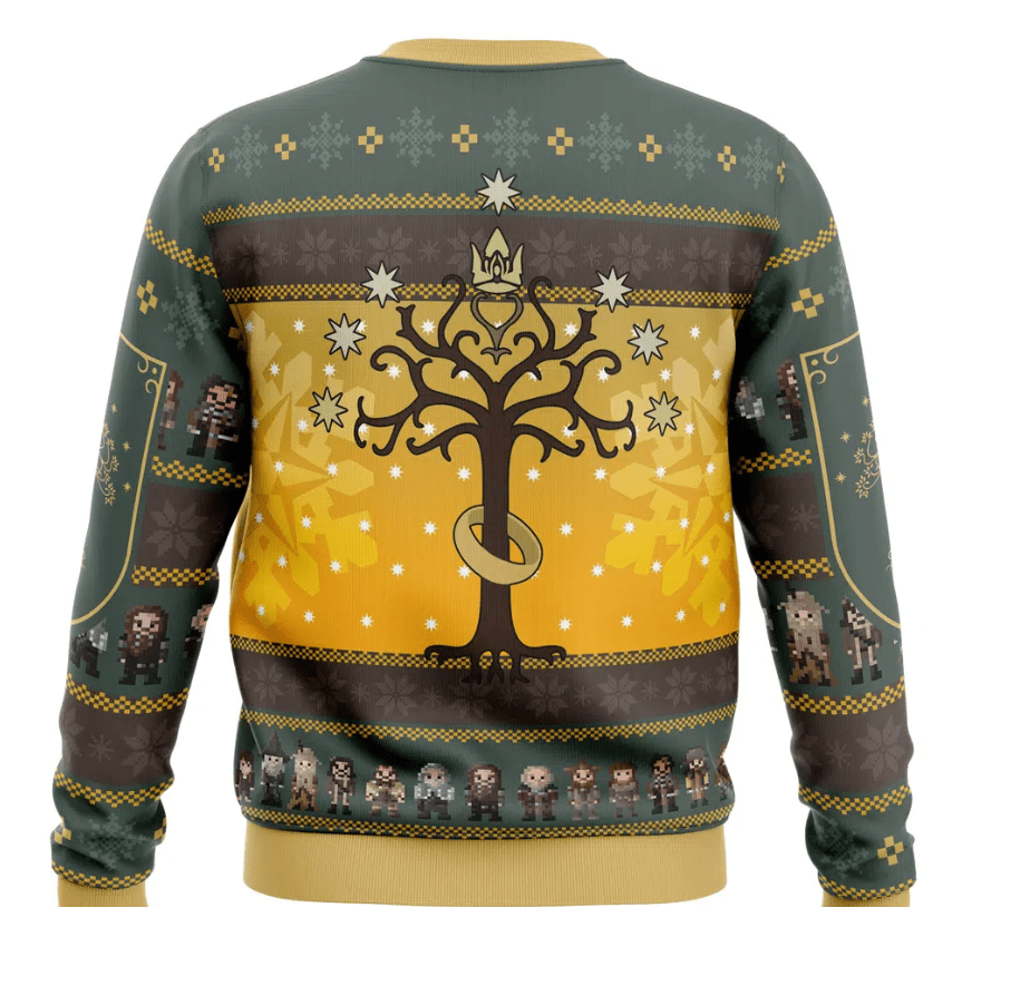 Leandro® | Men’s Yellow Chrisas Jumper With Character Design
