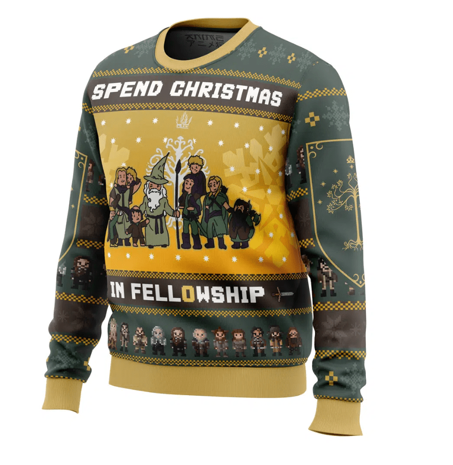 Leandro® | Men’s Yellow Chrisas Jumper With Character Design
