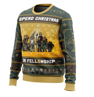 Leandro® | Men’s Yellow Chrisas Jumper With Character Design