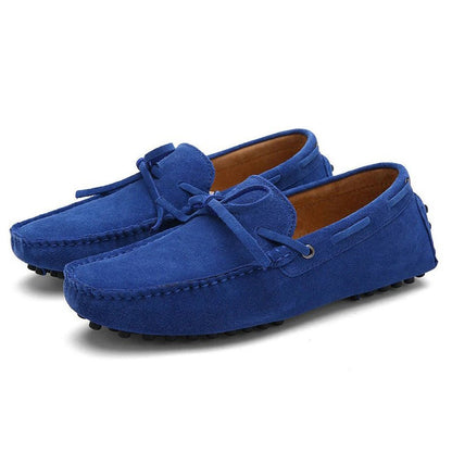 Zadoc® | Royal Blue Suede Loafer With Lace