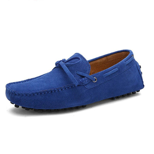Zadoc® | Royal Blue Suede Loafer With Lace
