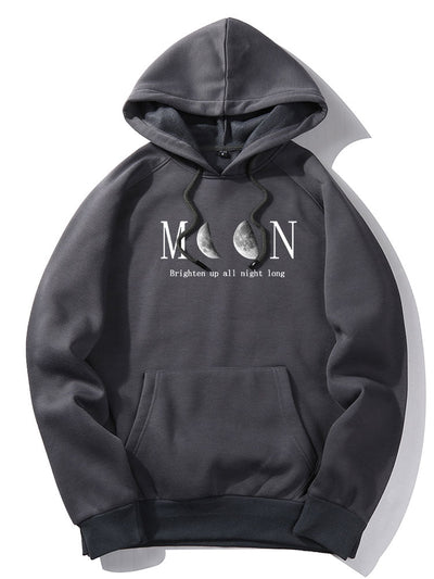 Dante | Moon Letter Print Hoodies