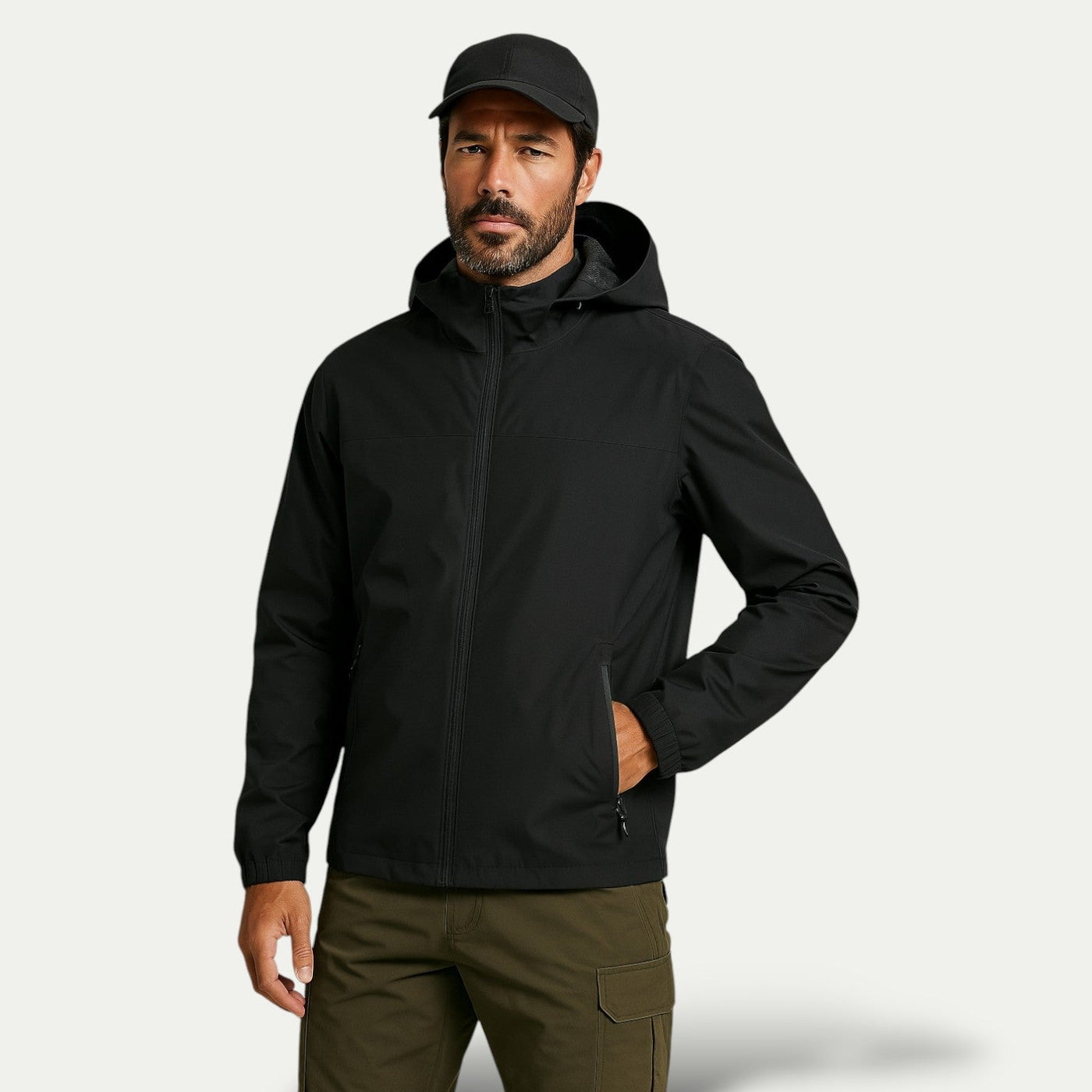 Rithwik | Water-repellent windbreaker jacket with hood