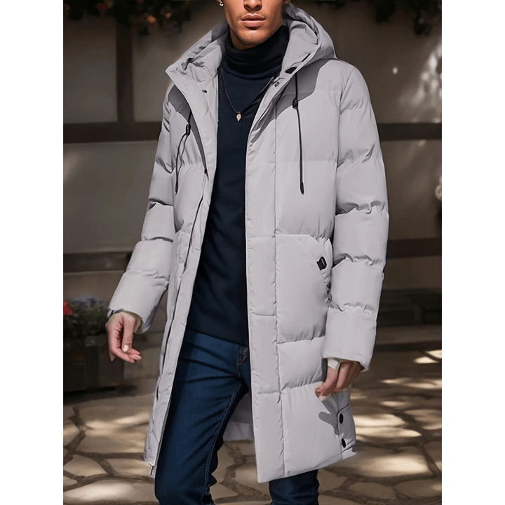 Orlin | Warm winter jacket with hood and long cut
