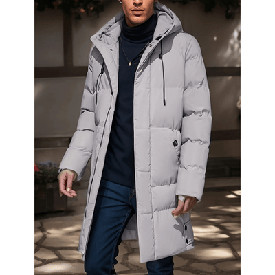Orlin | Warm winter jacket with hood and long cut