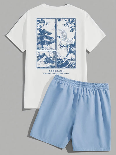 Castiel | Graphic Summer Short and Shirt Set