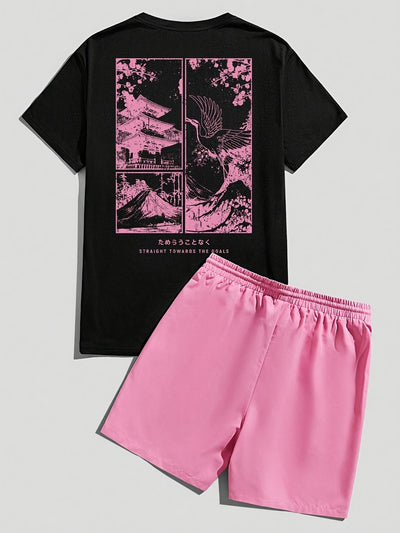 Castiel | Graphic Summer Short and Shirt Set