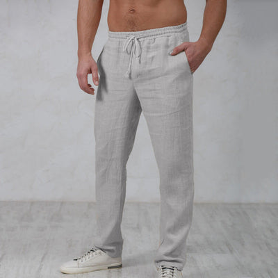Leroy® | Men'S Lightweight Linen Trousers