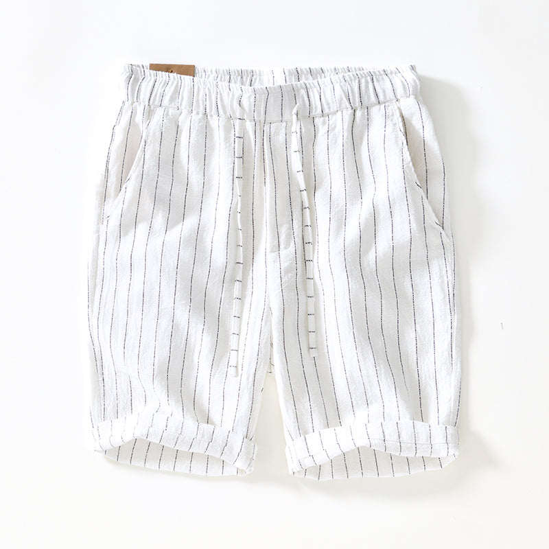 Jerónimo® | Linen Pinstripe Shorts