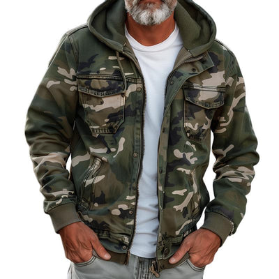 Lino | Camouflage cargo hoodies and large pockets