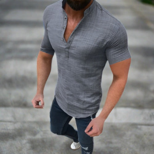 Jewell® | Stylish Linen Shirt With V-Neck