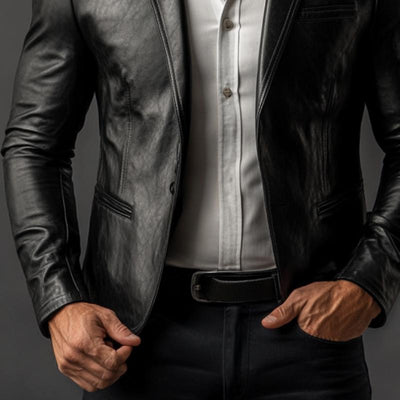 Men's Classic Vine SliFit Leather Blazer