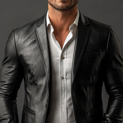 Men's Classic Vine SliFit Leather Blazer