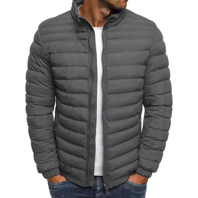 Men's Casal Stand Collar Long Sleeve Padded WarSliFit Jacket