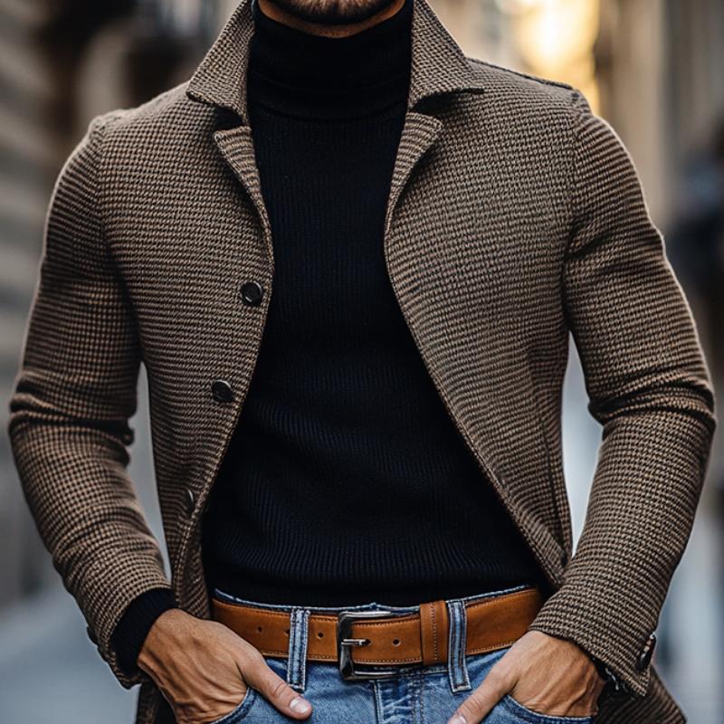 Men's Vine Hondsoth Notch Lapel Single Breasted SliFit Blazer