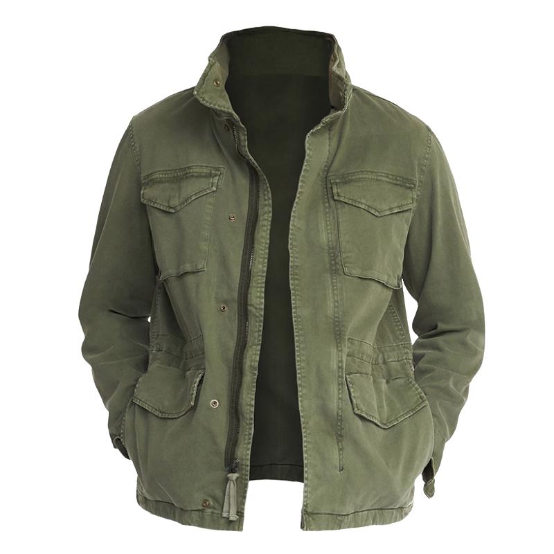 Men's Retro Casal Fieldlti-Pocket Work Jacket