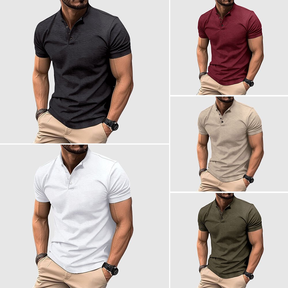Brendan® | Henley Lightweight Polo For Summer