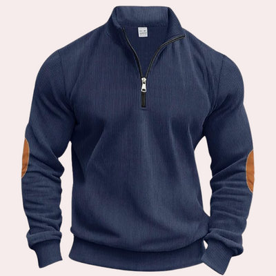 Servando® | Men's Zipper Corduroy Sweater