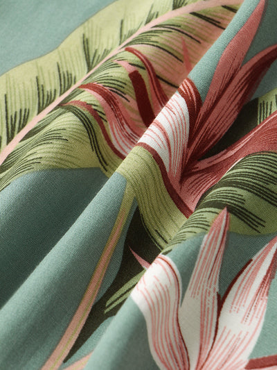 Aristedes® | Oil Print Leaf Short Sleeve Shirts