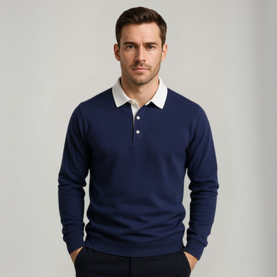 Unai | Classic long-sleeved polo sweater